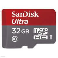 SANDISK Memóriakártya SanDisk Micro SDHC Ultra 32GB + adapter Class10, A1+Android APP