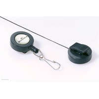 DURABLE Névkitűző tartó kihúzható műanyag fém karabineres Durable 822158