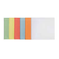 FRANKEN Moderációs kártya téglalap 105x95 mm elektrosztatikus 100DB vegyes színek