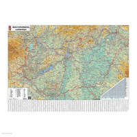 STIEFEL Szurkatábla 100x70cm Magyarország autótérképe fémkeret