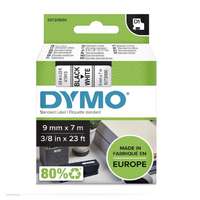 DYMO Betűnyomó kazetta gépi 9mmx7m Dymo fekete-fehér 40913
