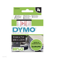 DYMO Betűnyomó kazetta gépi 9mmx7m Dymo piros-fehér 40915