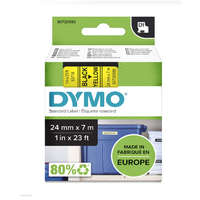 DYMO Betűnyomó kazetta gépi 24mmx7m Dymo fekete-sárga 53718