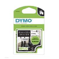 DYMO Betűnyomó kazetta gépi 19mmx3.5m Dymo flexibilis nylon fekete-fehér