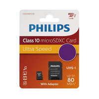 PHILIPS Memóriakártya Philips Micro SDHC Card 32GB Class 10 + adapter