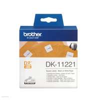 BROTHER Cím etikett 23x23mm Brother DK-11221 1000db/tekercs