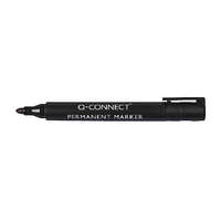 Q-CONNECT Marker permanent Q-CONNECT kerek hegyű fekete