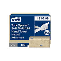 TORK Kéztörlő TORK Xpress® Multifold Soft 2 rétegű 180 lapos natúr