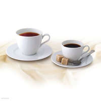 ROTBERG PORCELAIN Kávés csésze+csészealj szett Rotberg Porcelain Basic fehér 22cl 6db/klt.