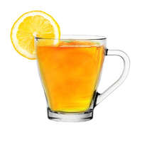 VOLUMART Bögre Tea Time, üveg, 250 ml, temperált, 6 db, 1705BOG004