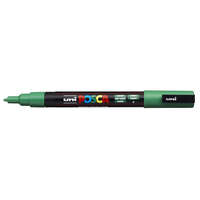 UNI Dekormarker, Uni Posca PC-3M, 0,9-1,3 mm, kúpos hegy, zöld