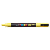UNI Dekormarker, Uni Posca PC-3M, 0,9-1,3 mm, kúpos hegy, sárga