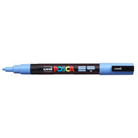 UNI Dekormarker, Uni Posca PC-3M, 0,9-1,3 mm, kúpos hegy, égszínkék