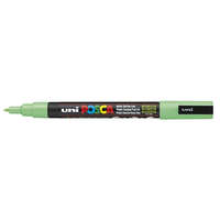 UNI Dekormarker, Uni Posca PC-3M, 0,9-1,3 mm, kúpos hegy, világoszöld