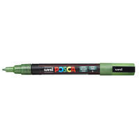 UNI Dekormarker, Uni Posca PC-3M, 0,9-1,3 mm, kúpos hegy, csillámló zöld