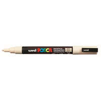 UNI Dekormarker, Uni Posca PC-3M, 0,9-1,3 mm, kúpos hegy, bézs