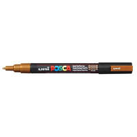 UNI Dekormarker, Uni Posca PC-3M, 0,9-1,3 mm, kúpos hegy, bronz