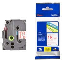 Brother Brother TZE-242 fehér alapon piros eredeti feliratozó szalag