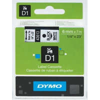 Dymo Dymo D1 43613 fehér alapon fekete eredeti feliratozó szalag (S0720780)