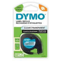 Dymo Dymo 45013 átlátszó alapon fekete eredeti feliratozó szalag (S0721530)