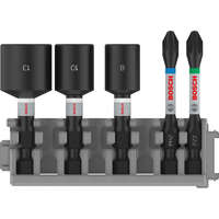BOSCH BOSCH PRO Bithegy és csavarbehajtó klt. 5 részes 50 mm (PH2,PZ2 / 8,10,13 mm) Pick & Click