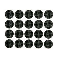 VOREL VOREL Öntapadós csúszásgátlós bútorláb alátét kerek fekete 20 mm (20 db/cs)