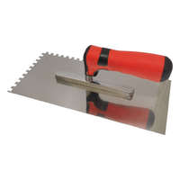 Rozsdamentes acél simító fogazott 270x130mm, fog 12mm - SOFT fogantyú