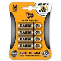 JCB - SUPER alkalikus elem AA / LR06, 4 db/csomag
