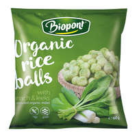  Biopont bio gluténmentes barna rizsgolyó spenóttal és póréhagymával 60 g