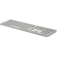 HP Vezeték nélküli klaviatúra HP 970 Spanyol Qwerty Ezüst színű Fekete Ezüst