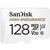 SanDisk Micro-SD memóriakártya adapterrel SanDisk High Endurance UHS-I Fehér 128 GB