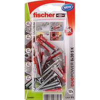 Fischer Fali dugók és csavarok Fischer duopower Fali dugók és csavarok 12 egység (6 x 30 mm)