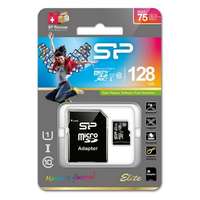 Silicon Power Micro-SD memóriakártya adapterrel Silicon Power SP128GBSTXBU1V10SP UHS-I GB Class 10 128 GB 128 GB