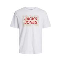 Jack & Jones Férfi rövid ujjú póló Jack & Jones TEE SS CREW NECK FST 12232356 Fehér