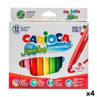 Carioca Marker tollkészlet Carioca Jumbo 12 Darabok Többszínű (12 Darabok) (4 egység)
