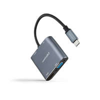 NANOCABLE USB C–HDMI Adapter NANOCABLE 10.16.4304 Szürke 4K Ultra HD 15 cm