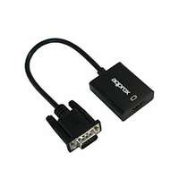 approx! HDMI–VGA Audio Adapter approx! APPC25 3,5 mm Micro USB 20 cm 720p/1080i/1080p Fekete