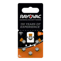 Rayovac Lítium-ion akkumulátor gomb Rayovac Fülhallgatóval kompatibilis ZA13 1,45 V (6 egység)