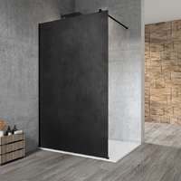 Gelco VARIO BLACK HPL tábla zuhanyfal, fali profillal, merőleges merevítő nélkül, 800 mm
