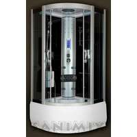 Sanimix Sanimix magastálcás hidromasszázs zuhanykabin, 100x100x222 cm, elektronikával, fekete 22.56.5.0