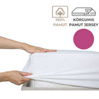 Kartaltex Lepedő - 140-160x200 pamut jersey körgumis - Magenta