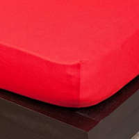 Naturtex Jersey gumis lepedő 90/100x200 cm-es (piros)