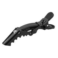 Sibel Sibel krokodil feltűző csipesz, fekete, 11 cm, 6 db