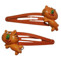 Hair Power Hair Power cicás gyerek csit csat narancssárga, 2 db