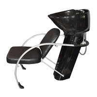 Hair Power Salon porcelán tálas fejmosó fekete-fekete SX-2993