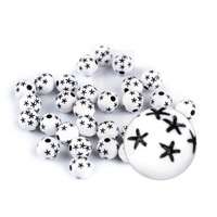 Műanyag gyöngyök csillaggal - 75 db/csomag