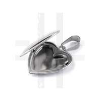 Szív medál nyitható sebészacél