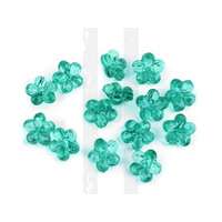 Műanyag gomb - virág gyöngy 5g/csomag