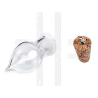 Üveg medál könnycsepp - 13x37 mm