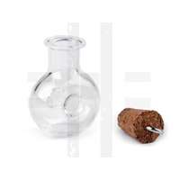 Üveg medál parafadugóval - 20x28 mm